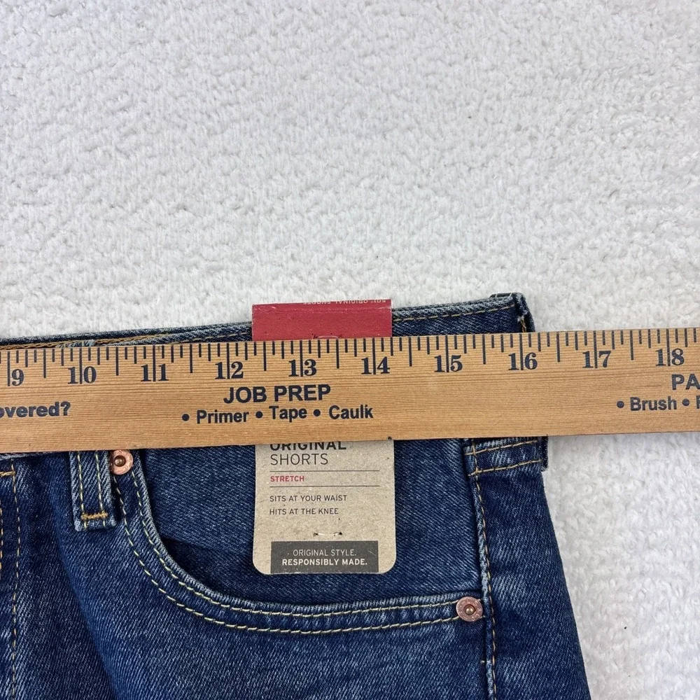 NEW LEVIS 501 Original Jorts Mens 31 Blue Denim Shorts Stretch 9